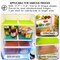 8 Pcs Refrigerator Liners, MayNest Washable Mats Covers Pads, Home Kitchen Gadgets Accessories Organization for Top Freezer Glass Shelf Wire Shelving Cupboard Cabinet Drawers (3 Blue+3 Green+2 Red)